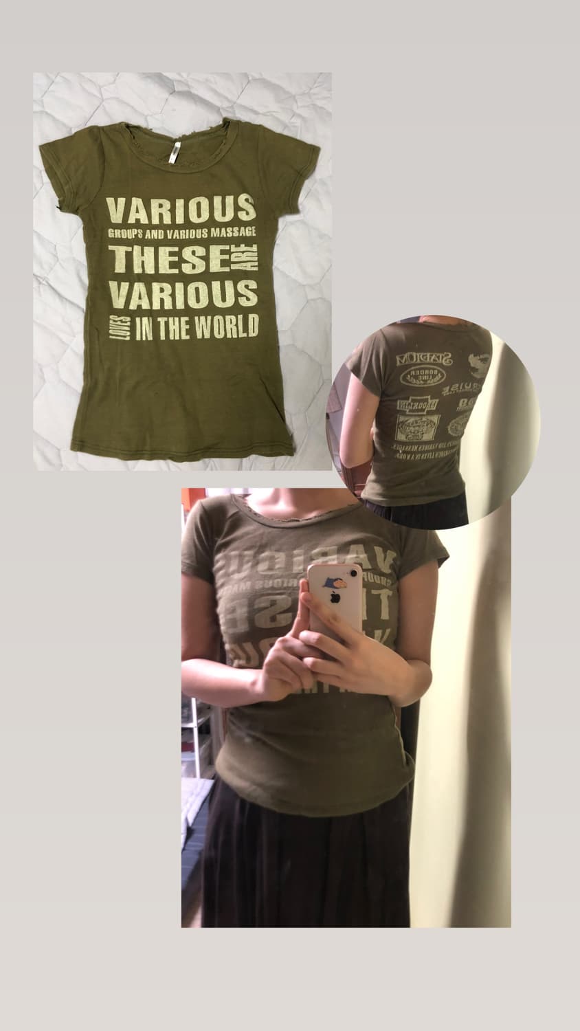 빈티지 반팔 모음zip 샵502파우닝133와이즈걸선가든파티리피크루코코모리 상품이미지4