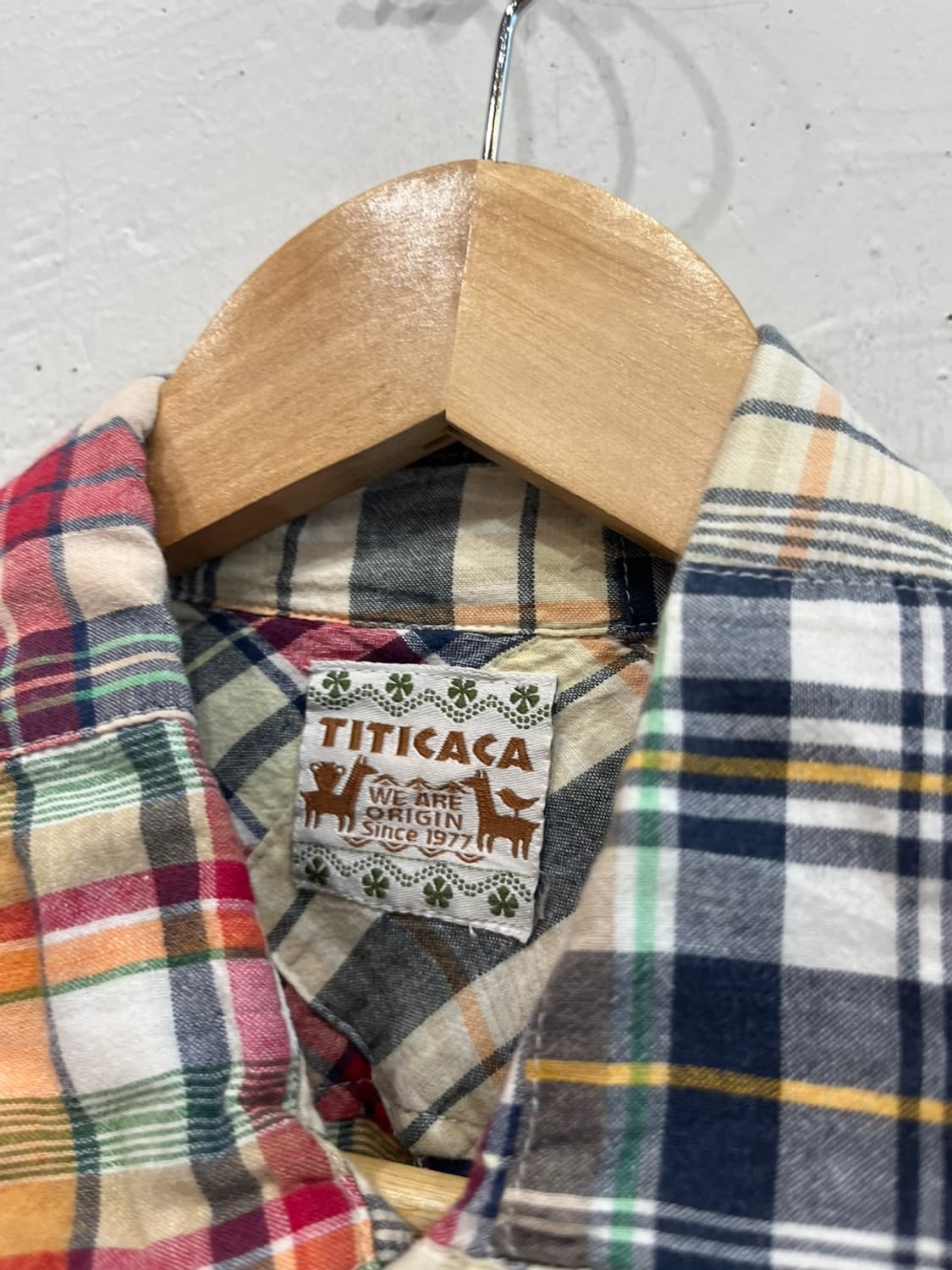 TITICACA 티티카카 패치워크 반팔 셔츠 우먼즈 상품이미지5