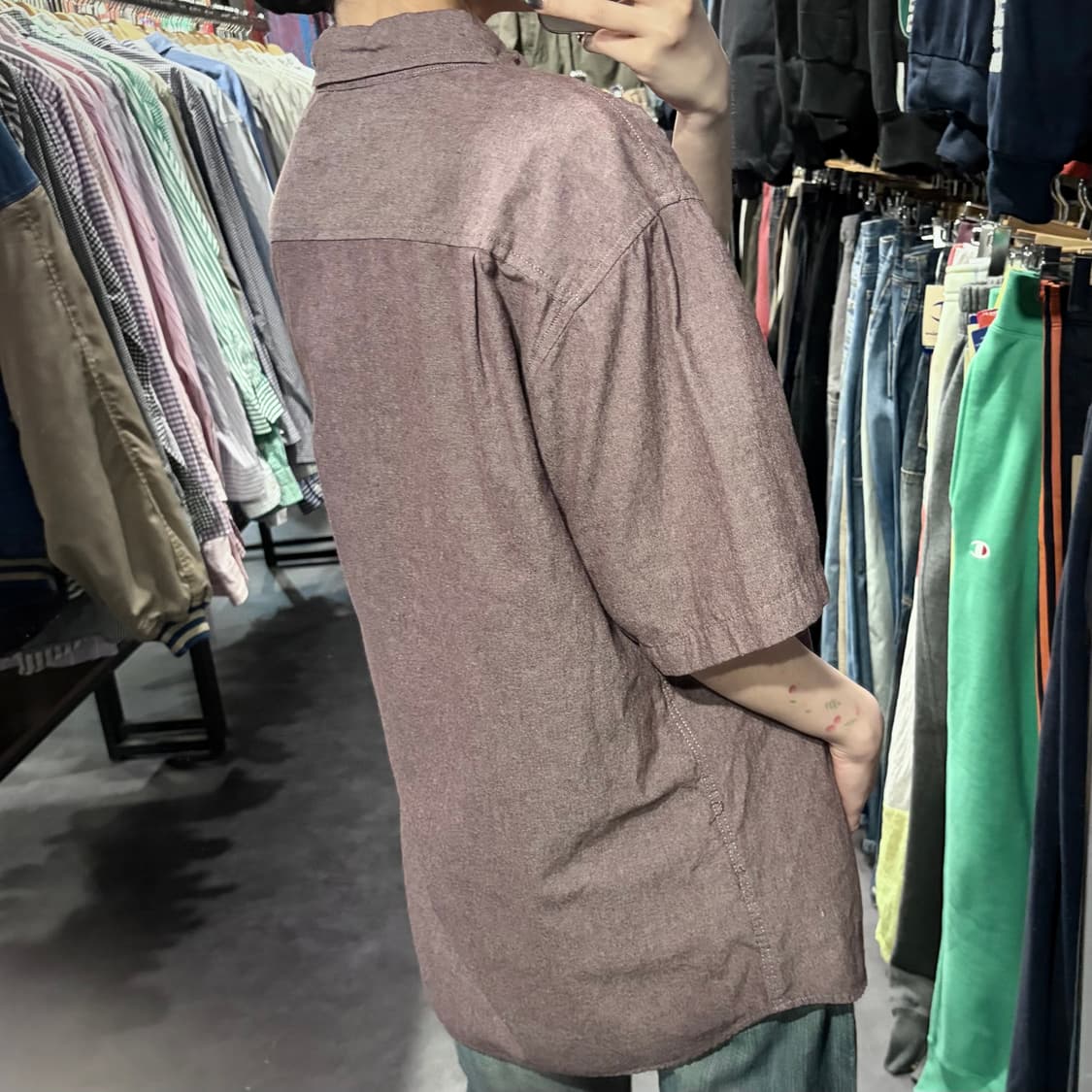 [IM] Carhartt 칼하트 반팔 셔츠 버건디 상품이미지8