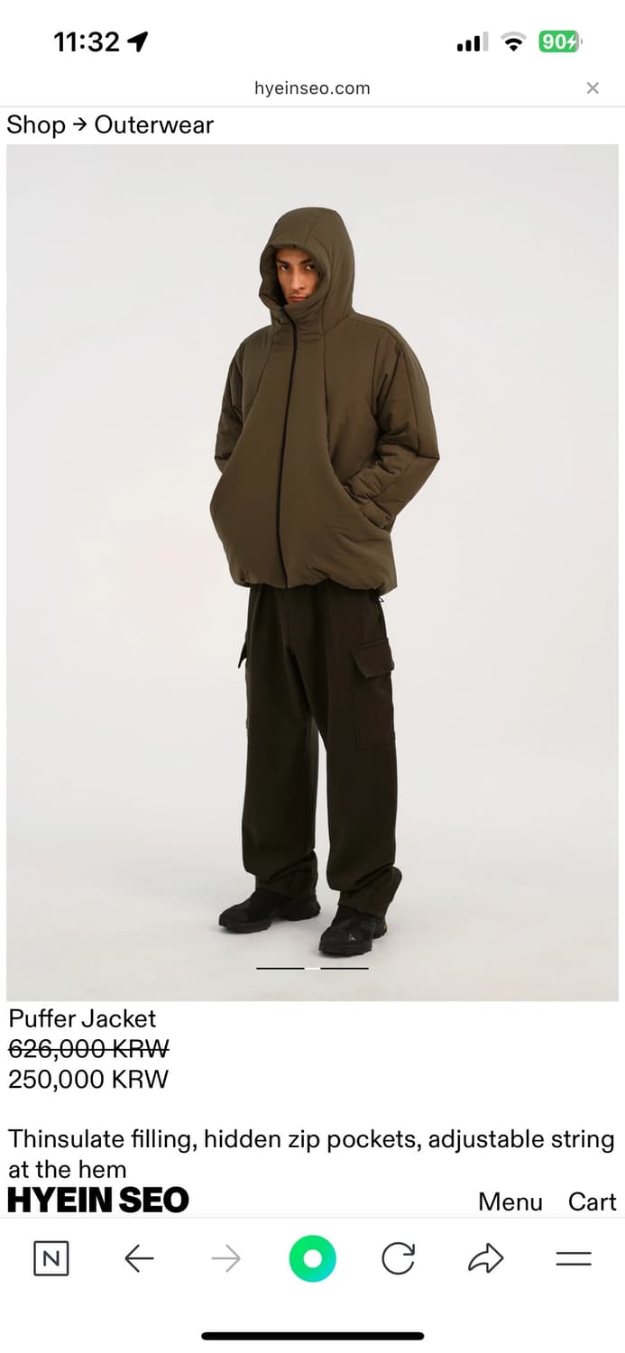 혜인서 패딩 푸퍼 자켓 사이즈3 상품이미지4