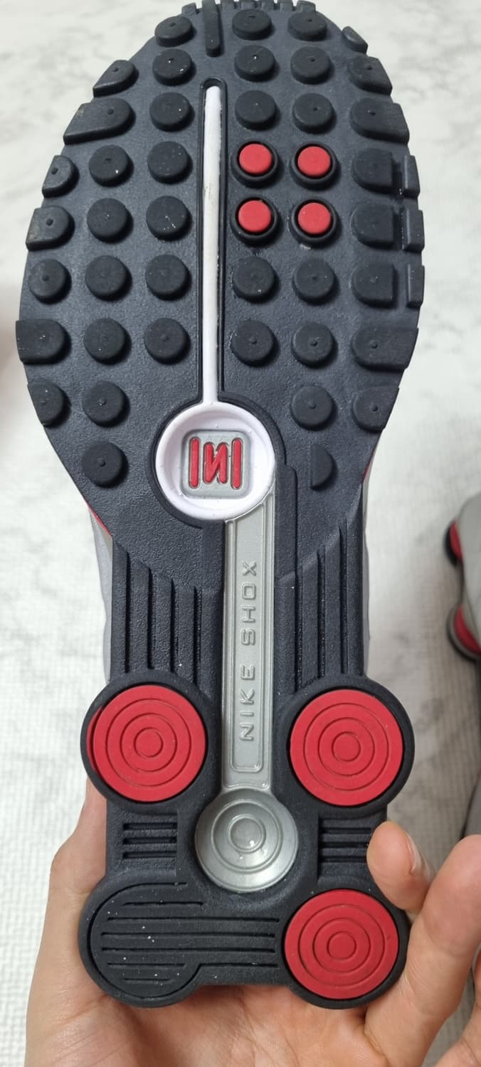 나이키 샥스 r4 메탈릭 실버 코멧 레드 280 상품이미지7