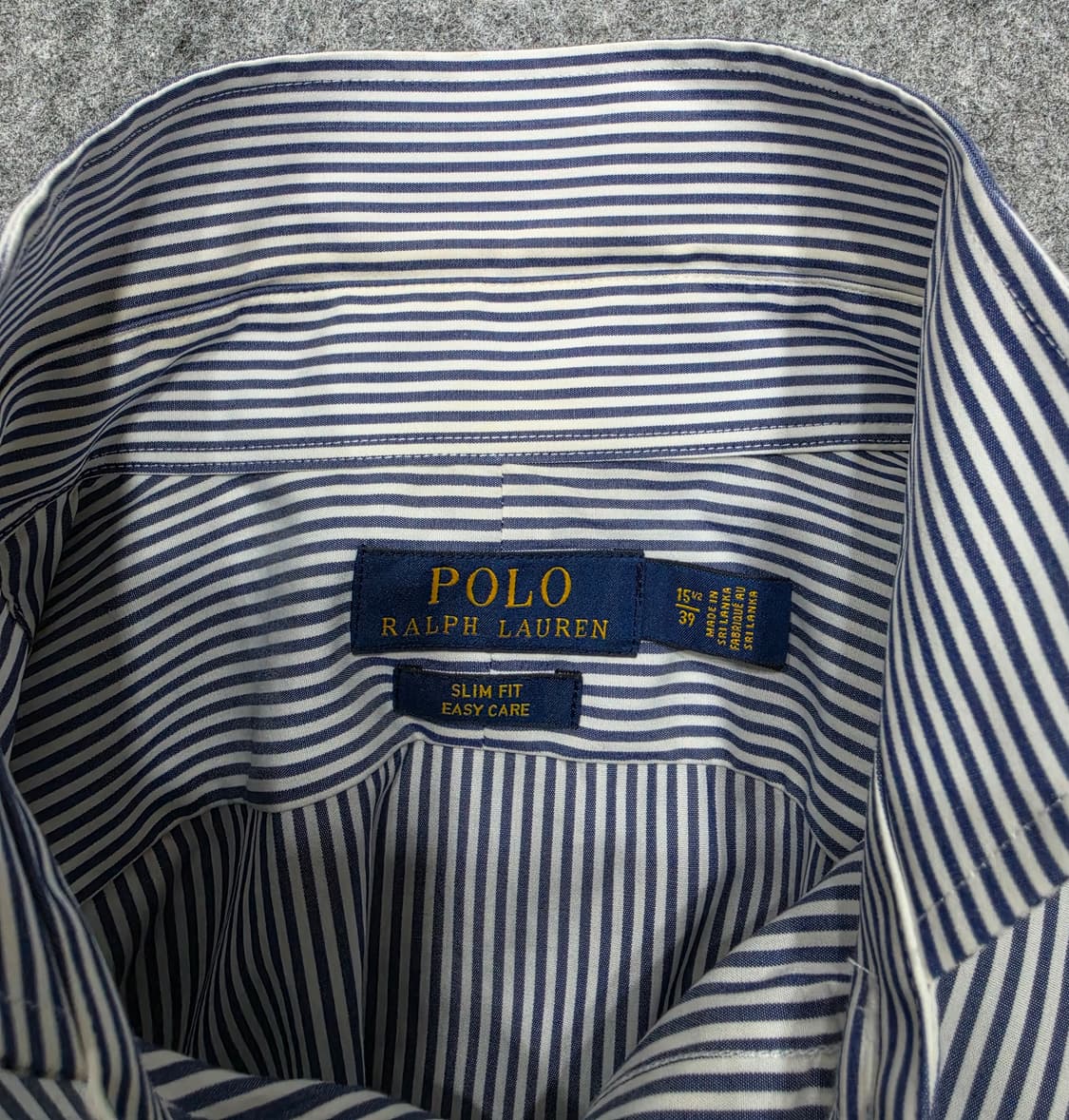 폴로 랄프로렌 스트라이프 슬림핏 셔츠 15 1/2 상품이미지4