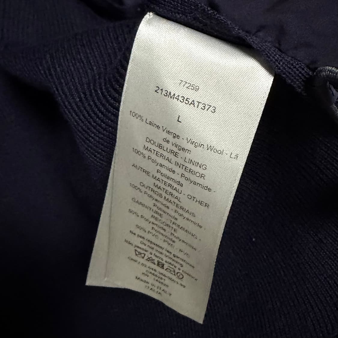 [S+급/L] 디올 오블리크 니트패딩 다크 네이비 풀구성 상품이미지6