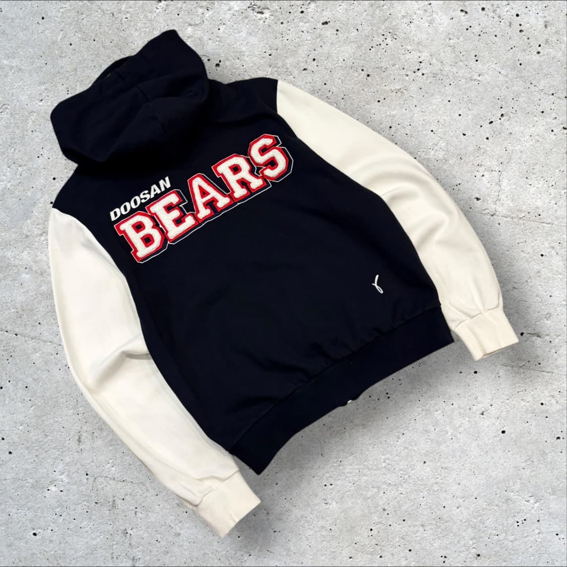 [S] 위팬 두산베어스 후드집업 블랙/화이트 야구 B661 상품이미지1