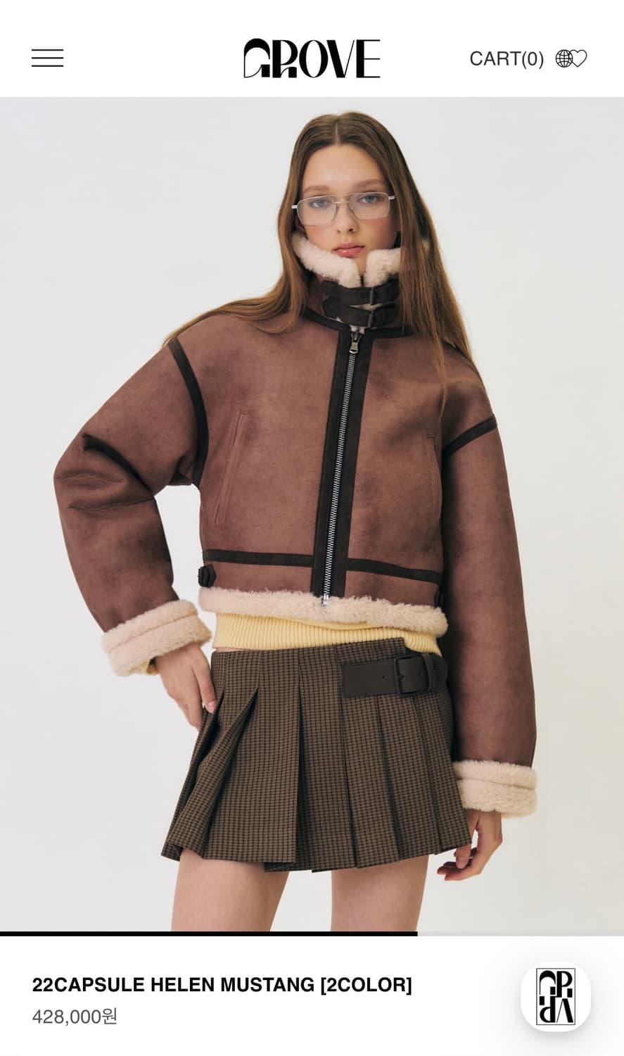 [GROVE] 그로브 capsule helen 무스탕 상품이미지2