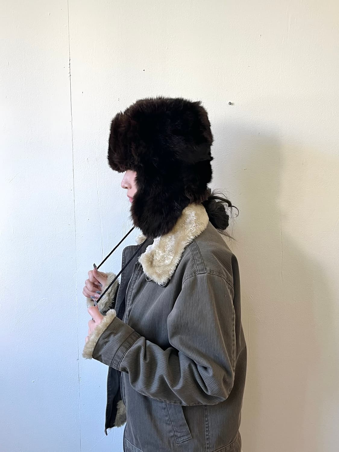 U.S.A 폭스 퍼 이어플랩 상품이미지7