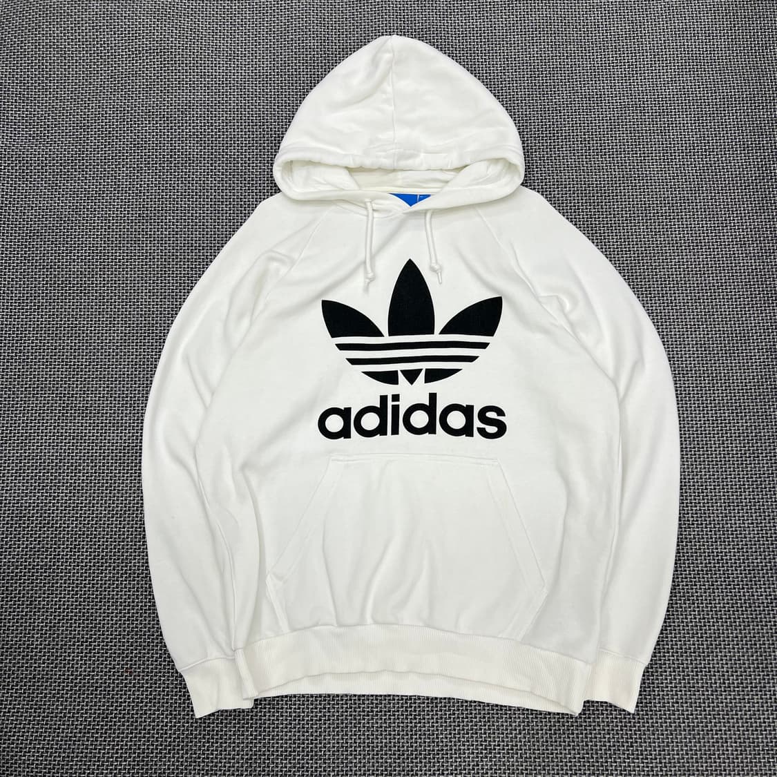 아디다스 화이트 빅로고 후드 상품이미지1