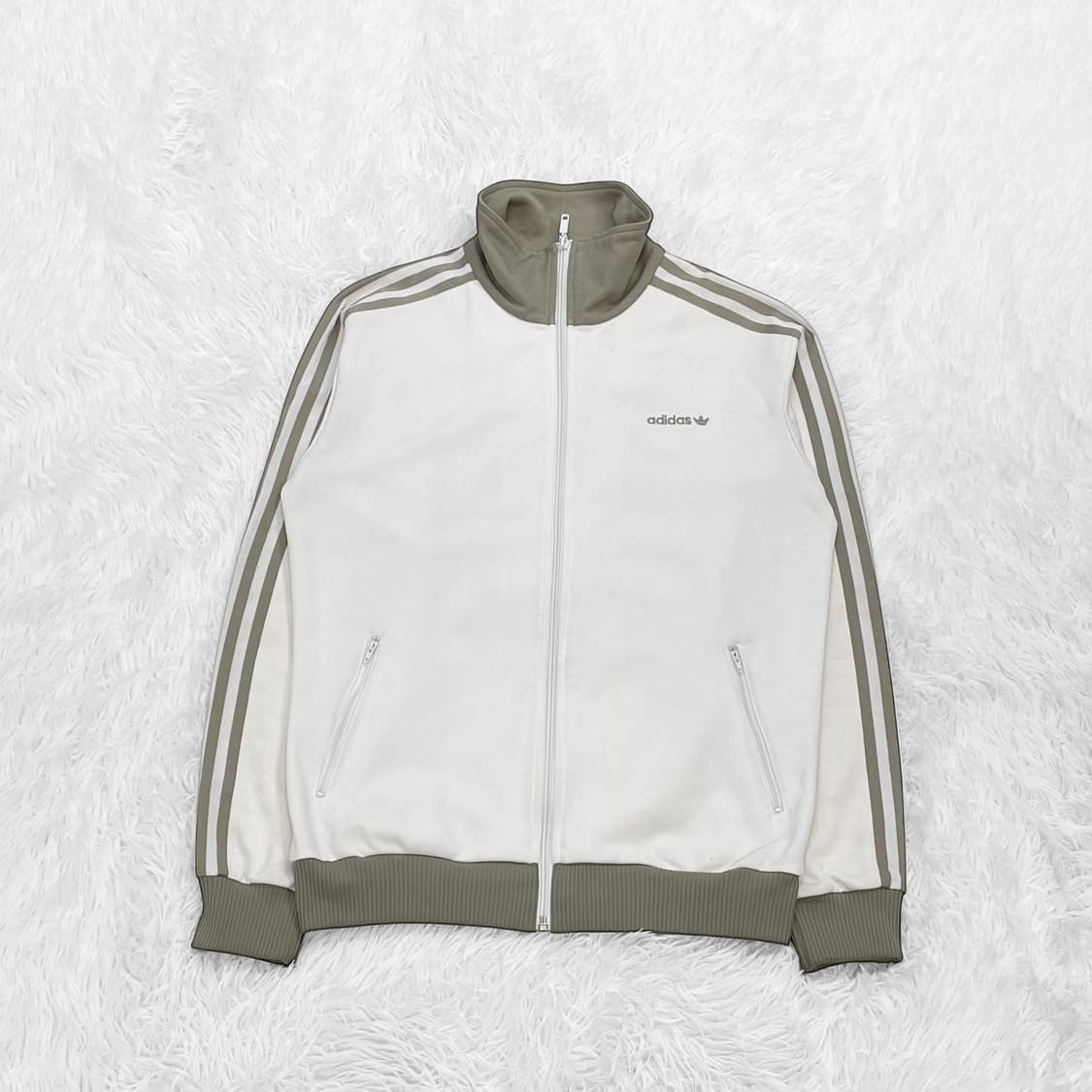 아디다스 베켄바우어 트랙탑 져지 아이보리 카키 말차 상품이미지3