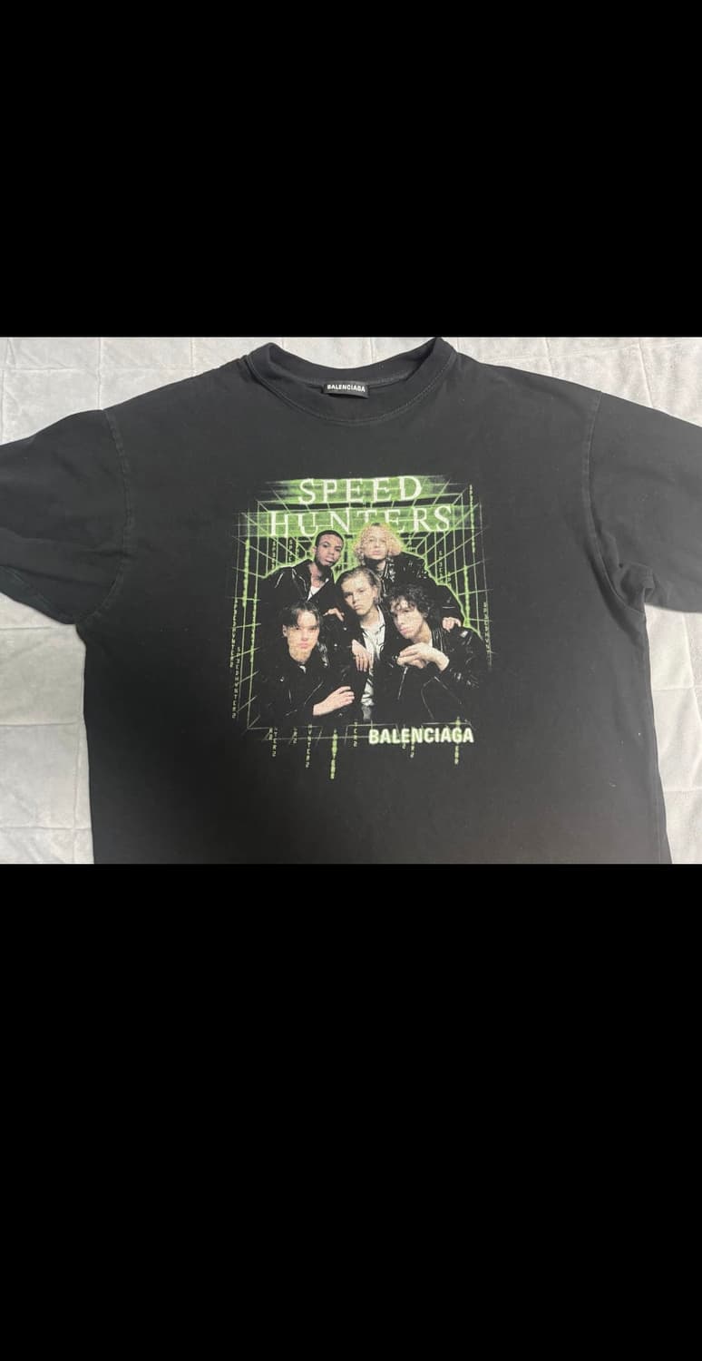 발렌시아가 스피드헌터 반팔 티셔츠 블랙 상품이미지1