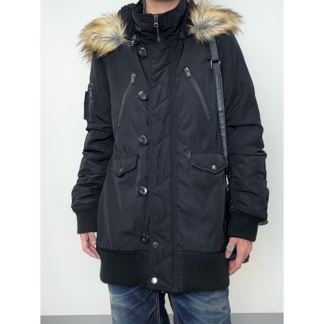 빈티지 락시크 블랙 점퍼 상품이미지1