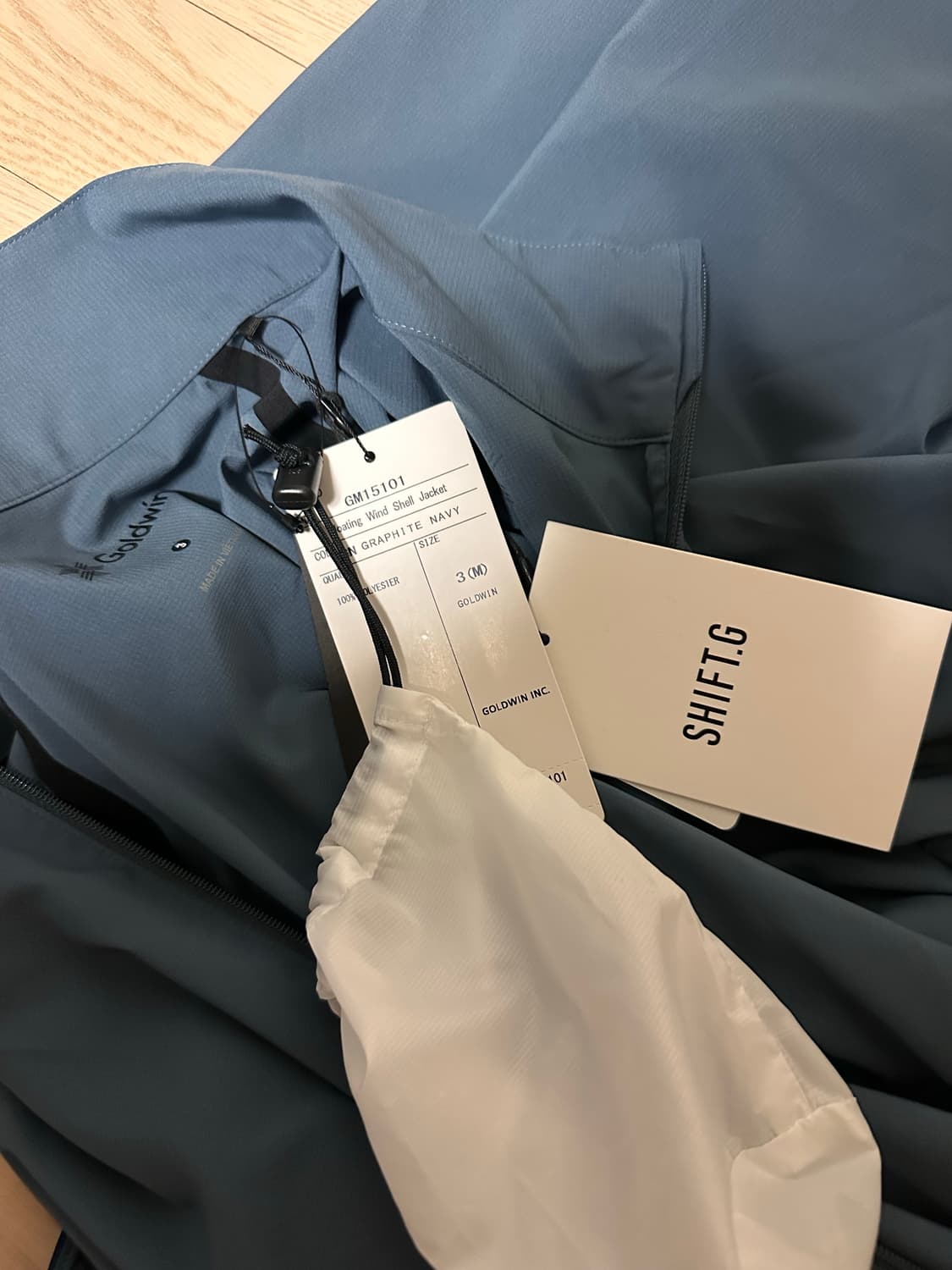 골드윈 Floating Wind Shell Jacket 블루 상품이미지6