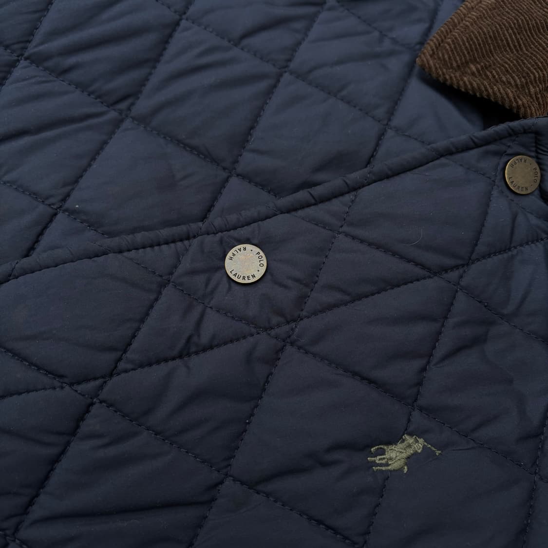 폴로 네이비 퀄팅 자켓 패딩 S 상품이미지6