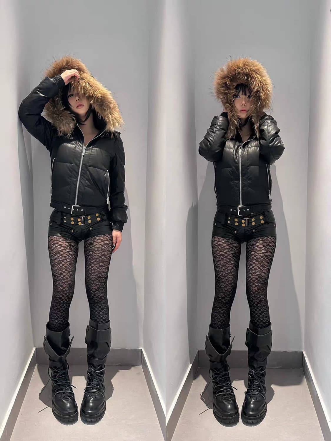 갸루깔 y2k 존예 빈티지 오리털 패딩 상품이미지1