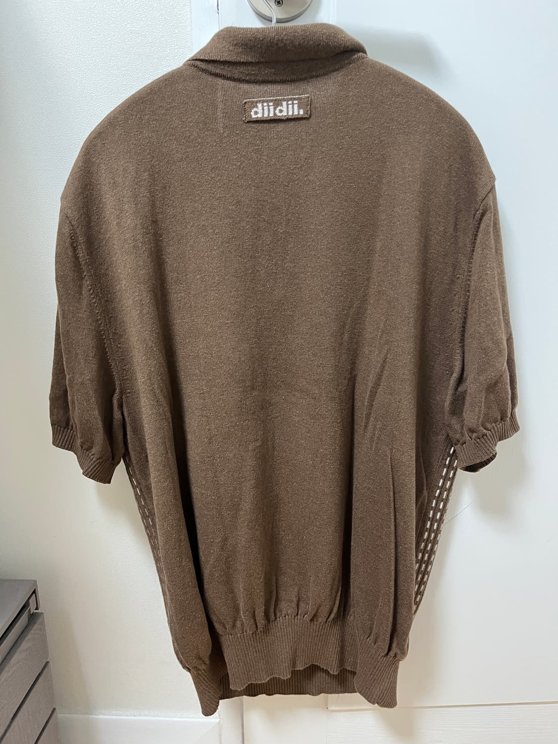diidii 니트폴로 브라운 M사이즈 상품이미지3