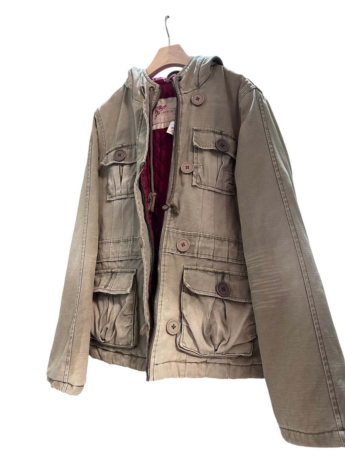 빈티지 아베크롬비 카키퀼팅 워크 자켓 상품이미지4