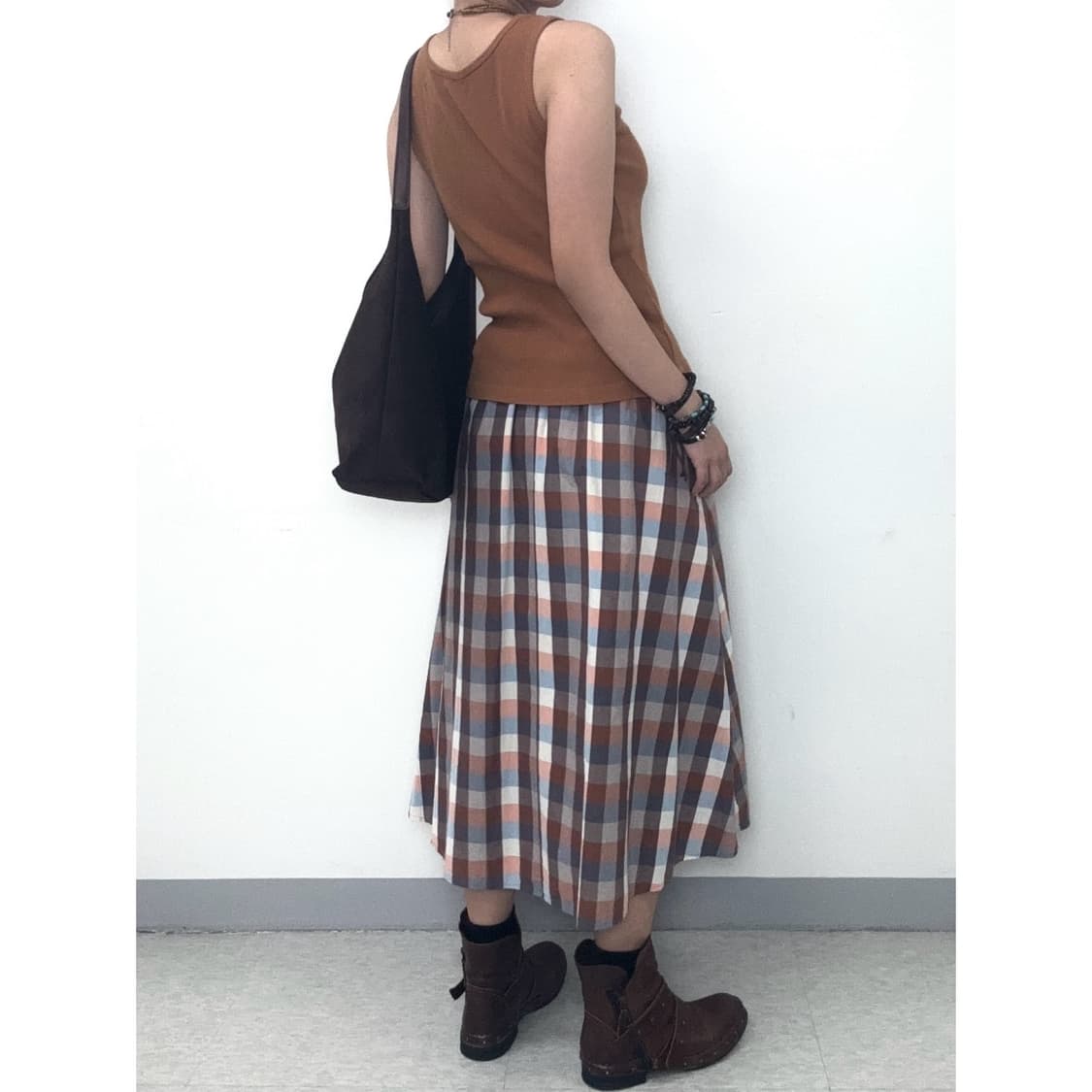 빈티지 브릭 슬리브리스 나시 상품이미지3