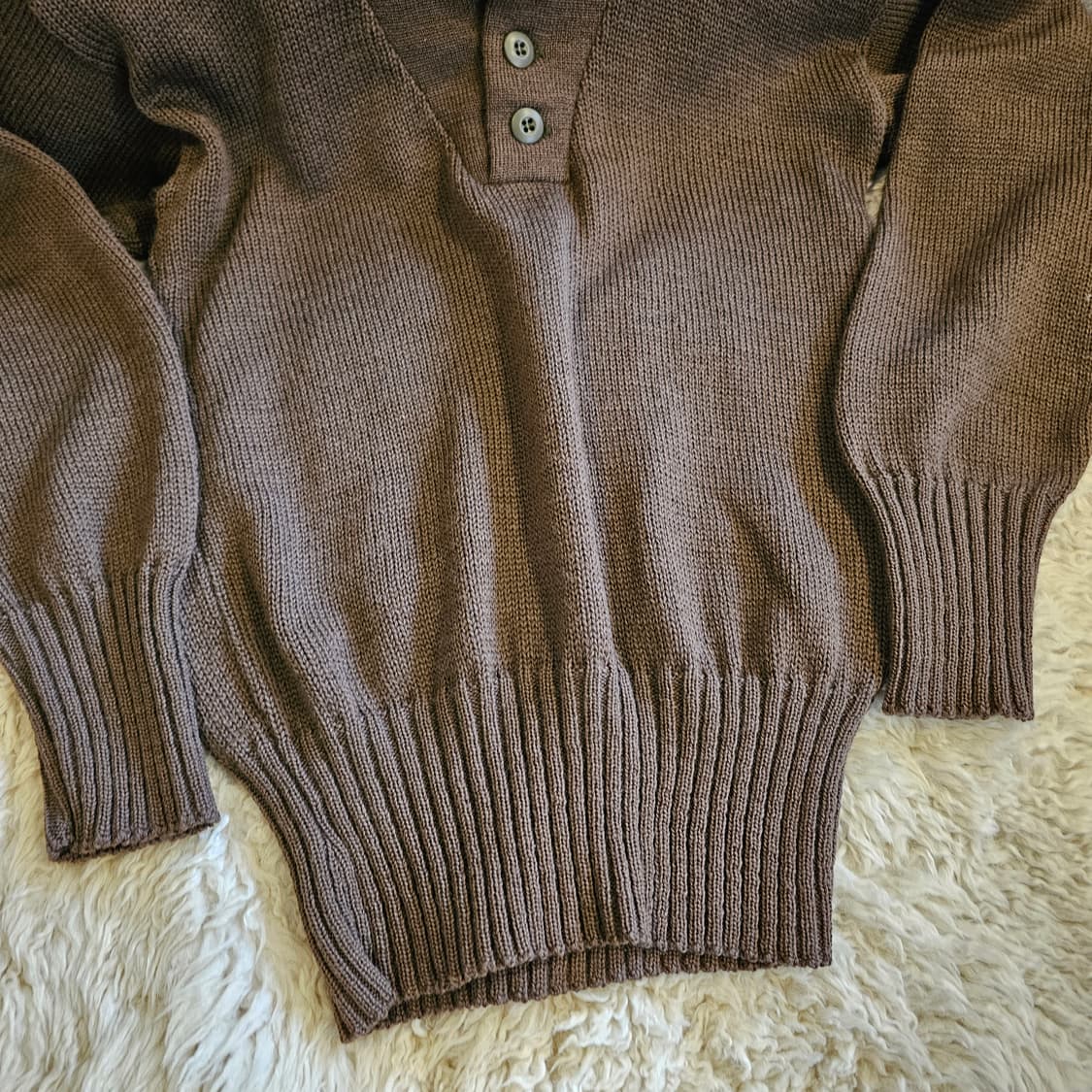 M 미군 5버튼 니트 헨리넥 상품이미지3