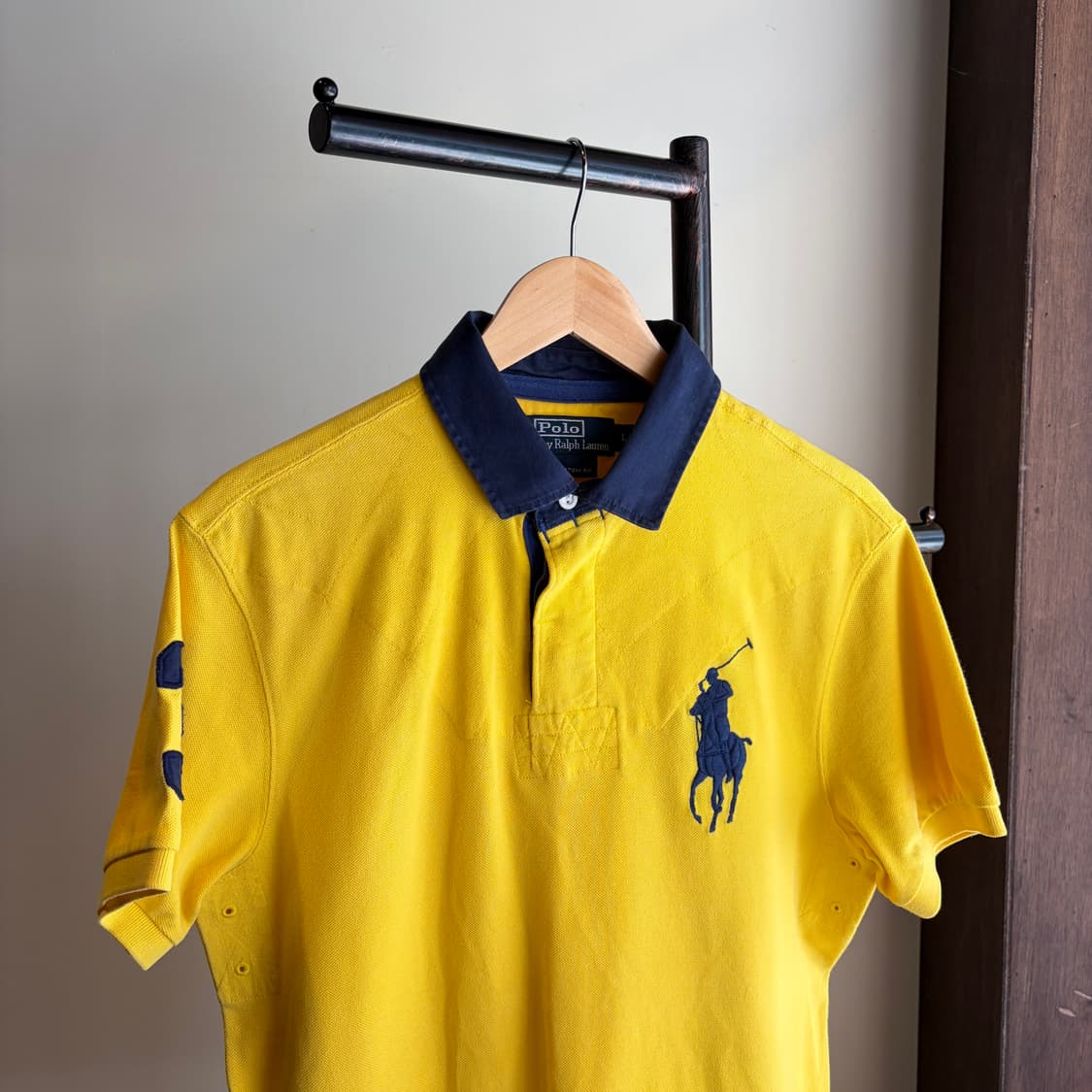 폴로 랄프로렌 옐로우 빅포니 반팔 럭비티  상품이미지1