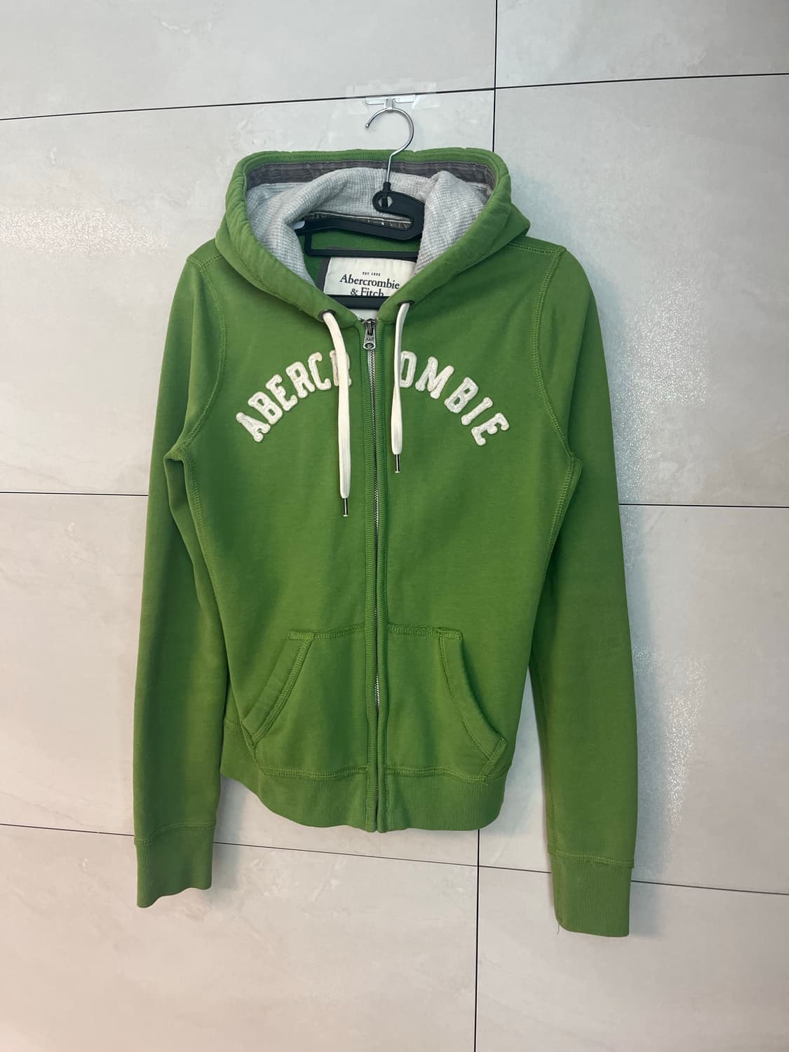 아베크롬비 스펠로고 말차 후드집업 (M) 상품이미지3