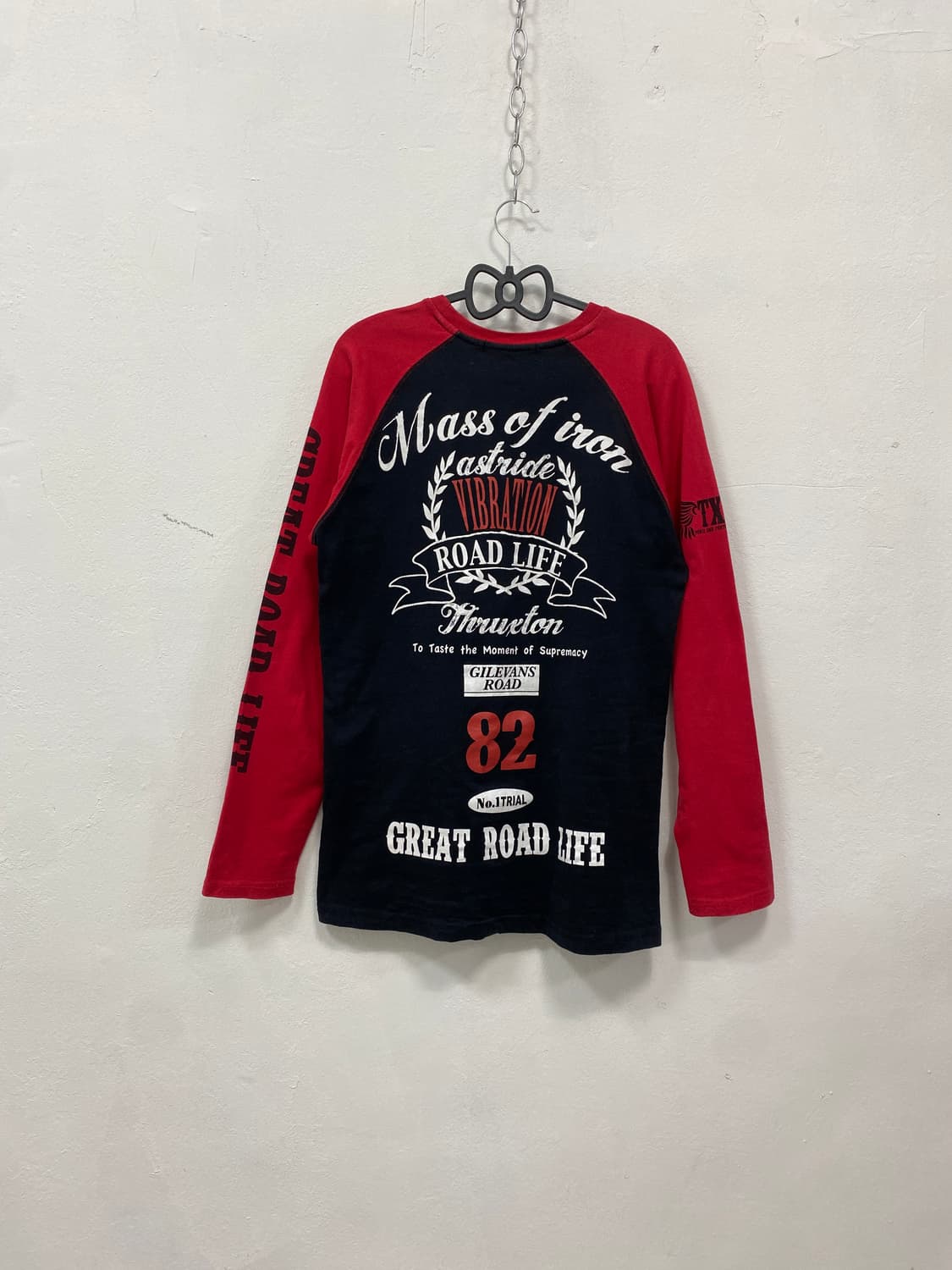 [THRUXTON] 펑크 y2k 날개 배색 롱슬리브 상품이미지6