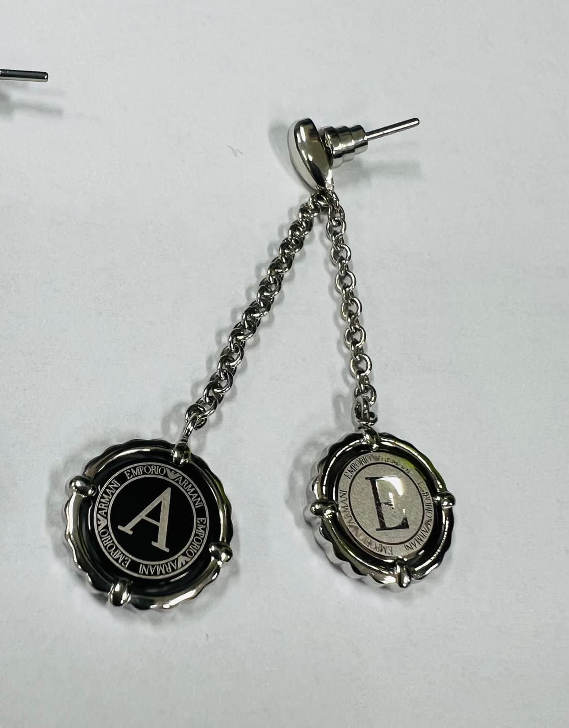 엠포리오 아르마니 드롭 귀걸이 실버 상품이미지2