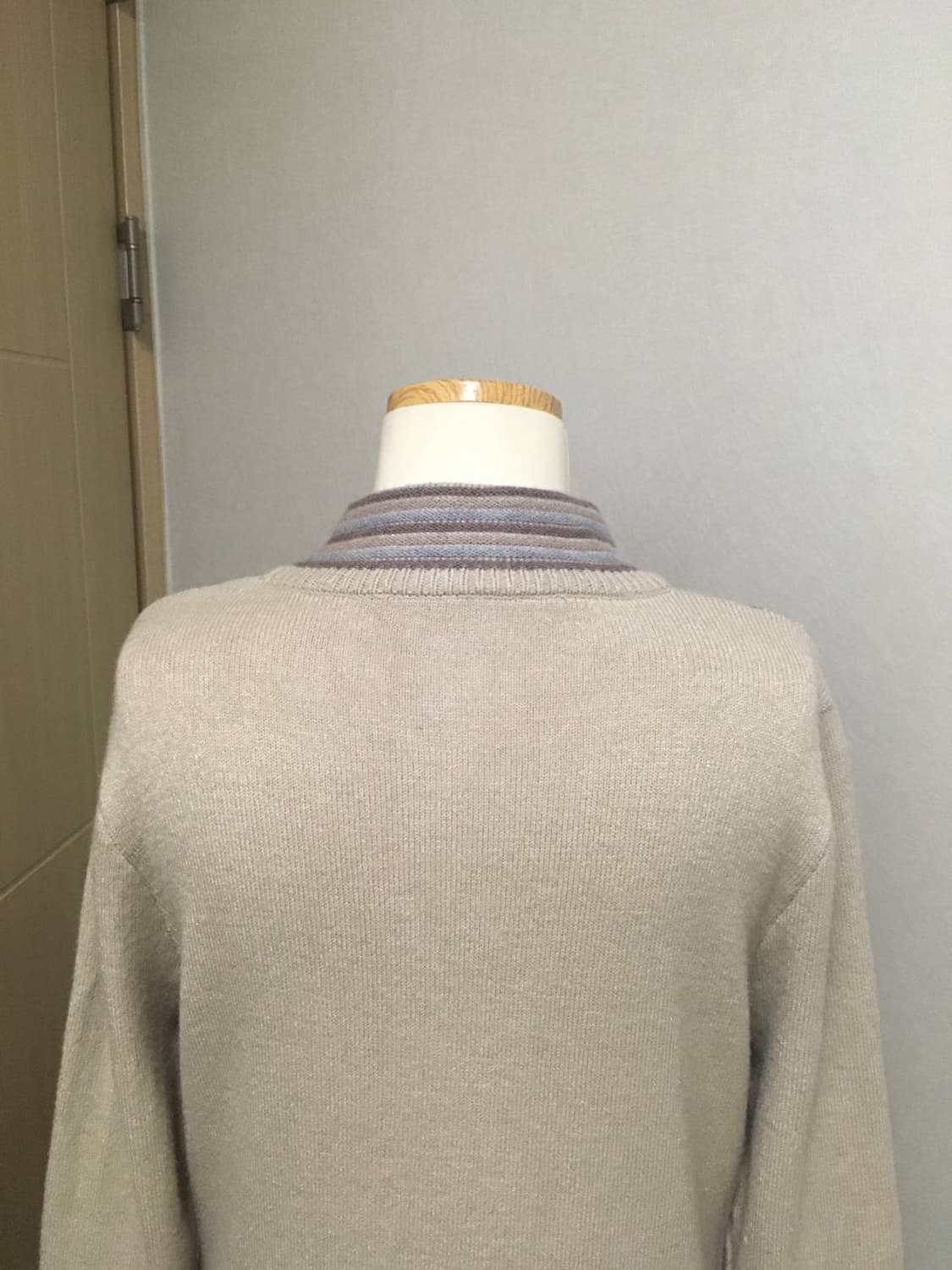 일본빈티지 줄무늬 니트 가디건 하구미 니혼진 카모메산장 너드룩 상품이미지4