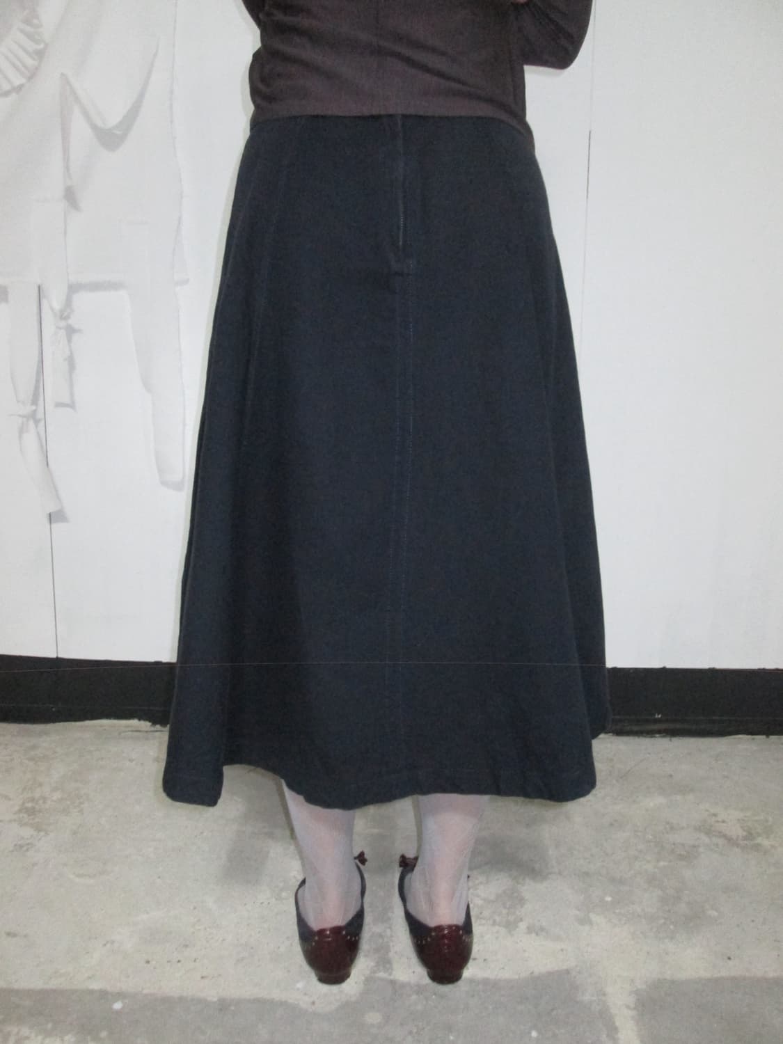 Vintage Button A-line Skirt 상품이미지7