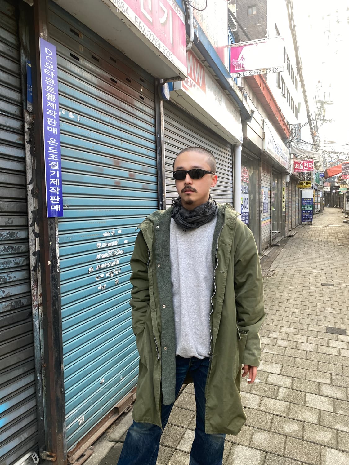 vintage short scarf 2c (컬러 택1) 상품이미지9