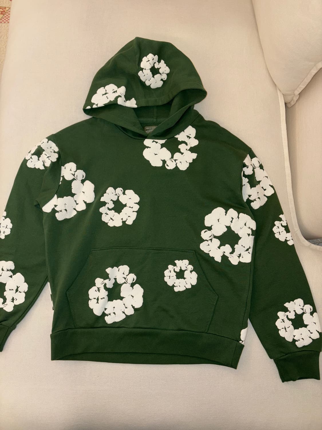 데님티어스 후드티 그린 M 사이즈 상품이미지1