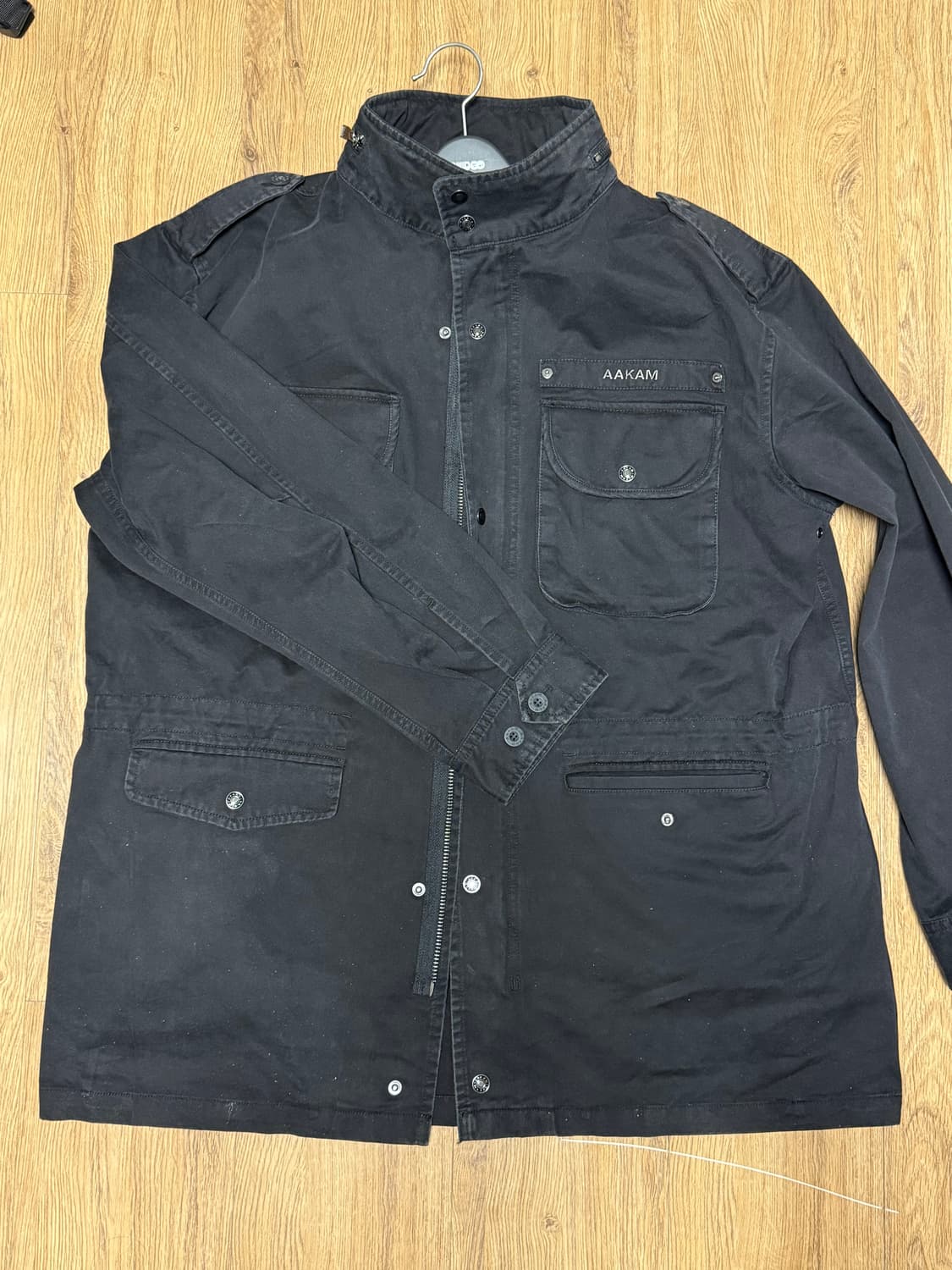 아캄 Washed Field Jacket (Black) 새상품 상품이미지5