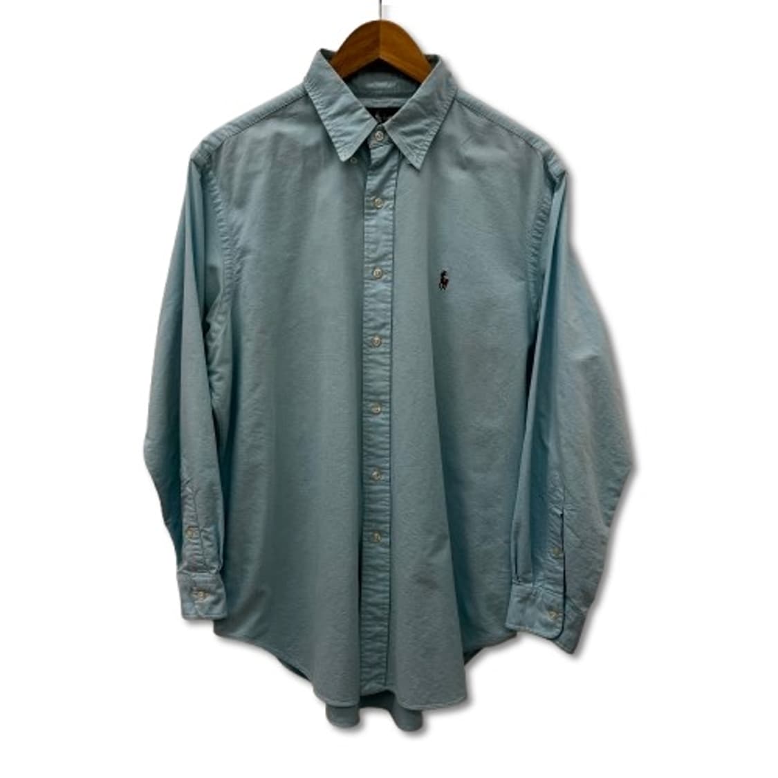 폴로 랄프로렌 클래식 핏 옥스포드 버튼 다운 라이트 블루 셔츠 상품이미지1