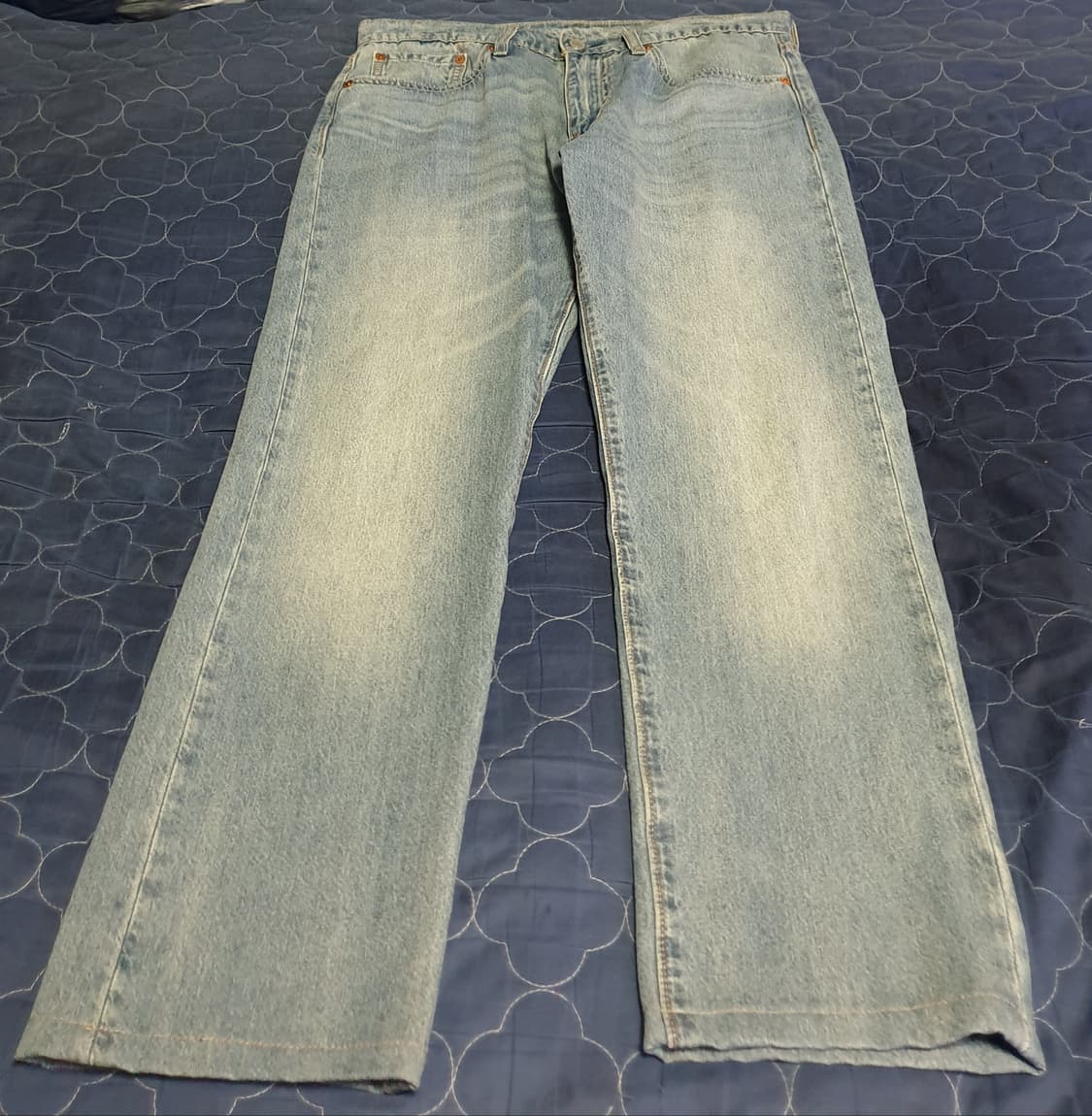 리바이스 502 레귤러 테이퍼드핏 프리미엄 워싱 데님팬츠 인디고 (32) 상품이미지1