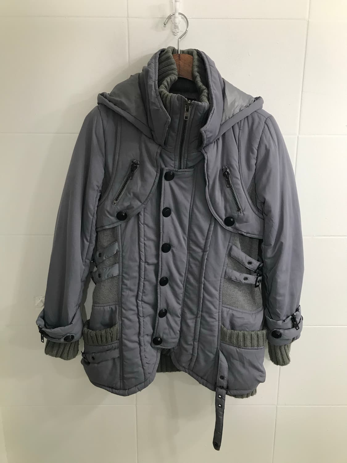 빈티지 코르티스깔 그레이 힙합 코디 세트 상품이미지4