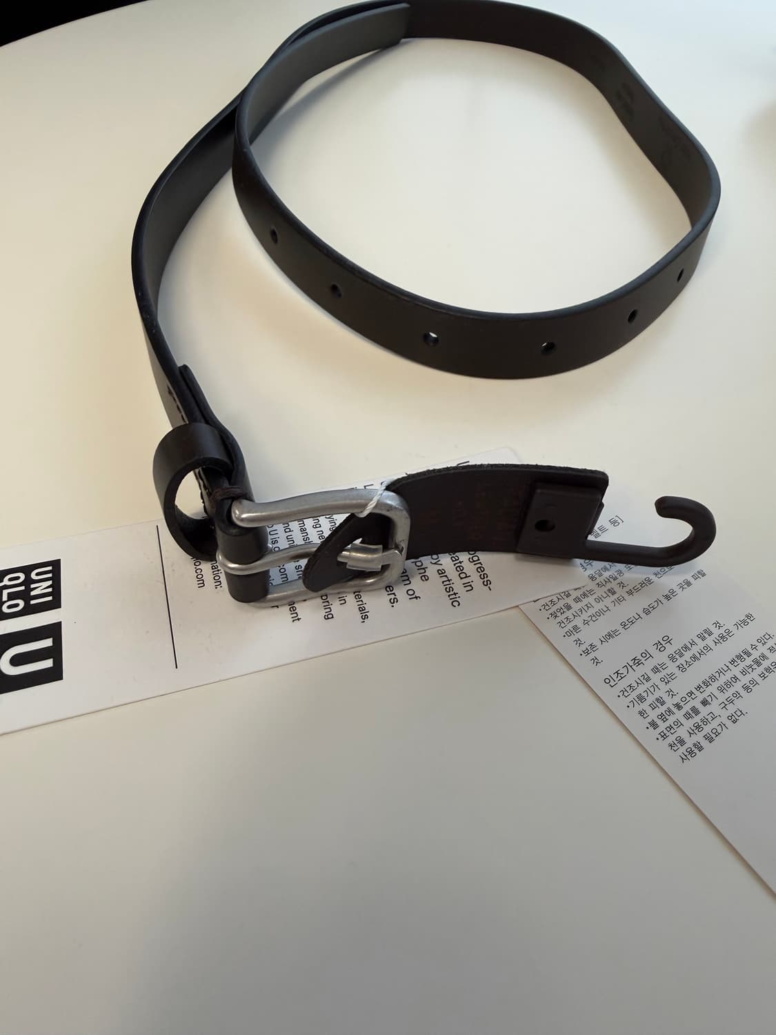 유니클로u 내로우 벨트 브라운 M 상품이미지1