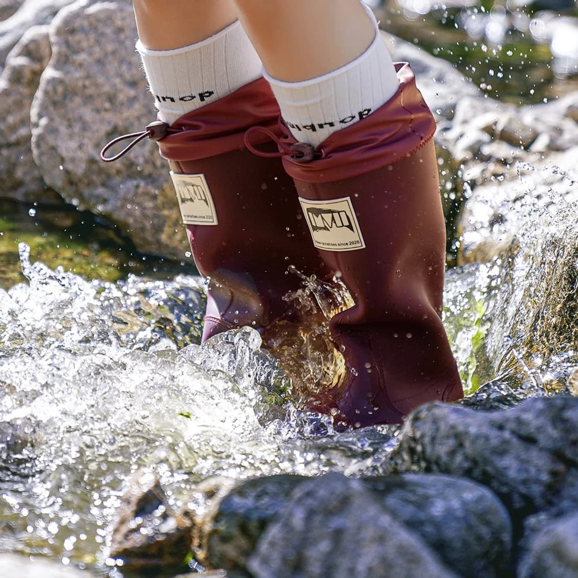 버건디 레인부츠 230 상품이미지1