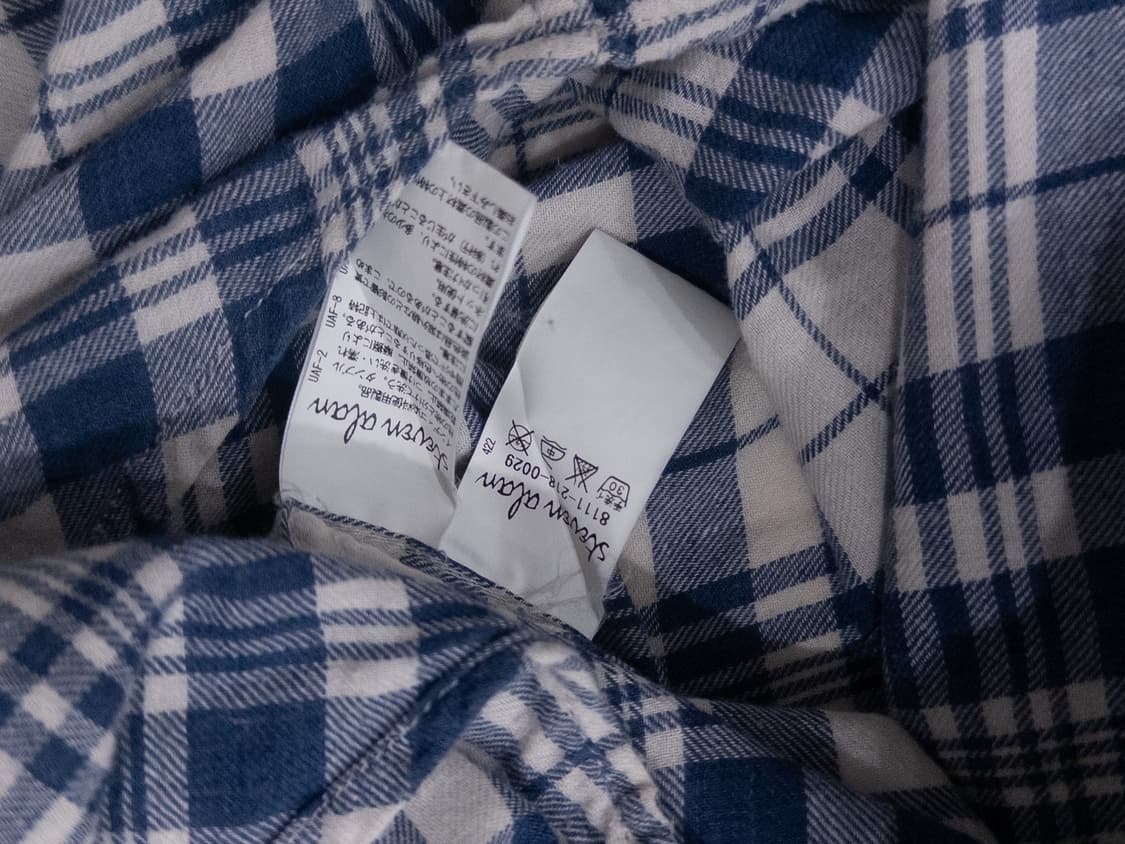 Steven Alan Blue Check Shirt 상품이미지6
