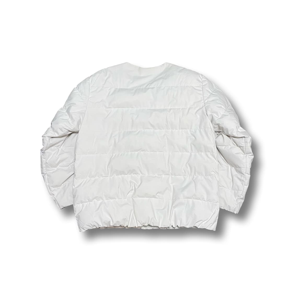 [2XL] ALASKA 넥 라운드 패딩 크림 상품이미지5