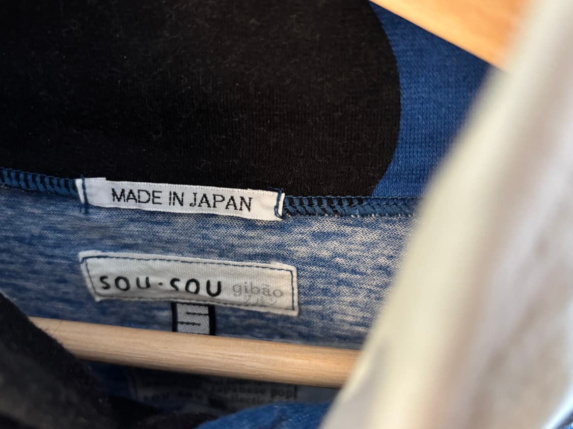 SOU・SOU 수우수우 에리마키지반 호호에미 縹色(하나다이로) 상품이미지2