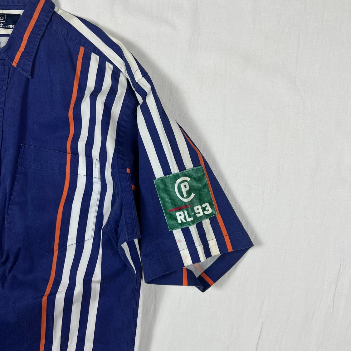 90’s 폴로랄프로렌 og cp-93 스트라이프 반팔셔츠 상품이미지3