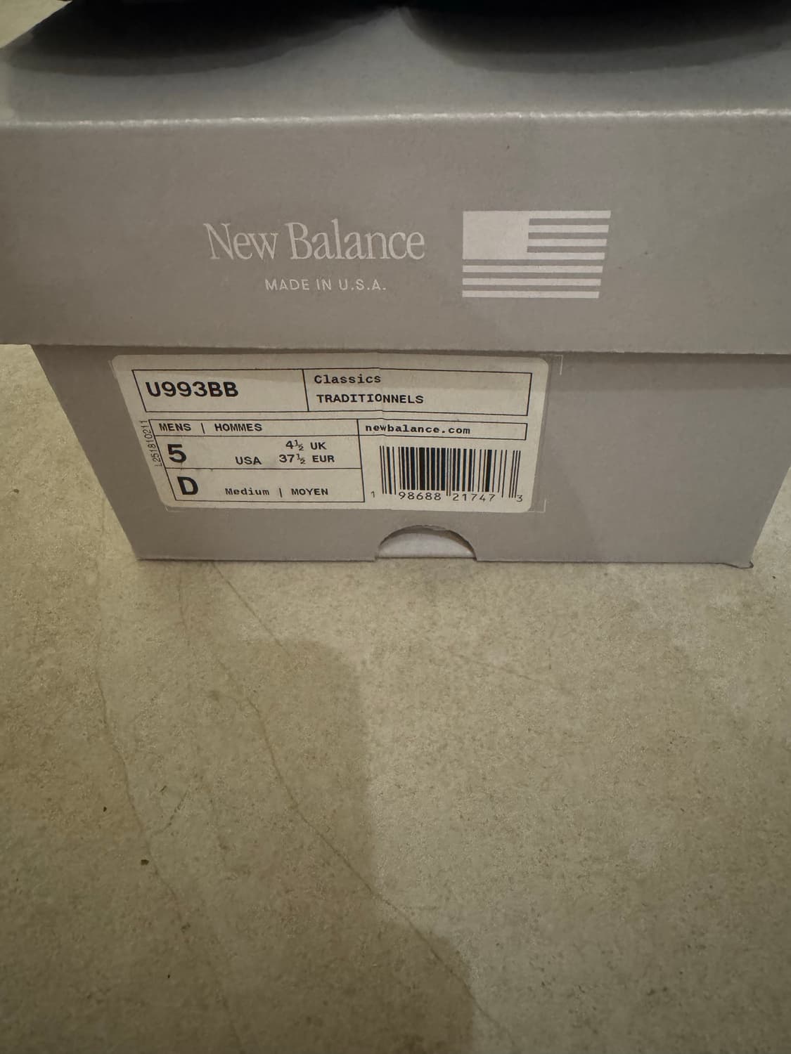 뉴발란스 993 발틱 씨 블루 230 상품이미지2