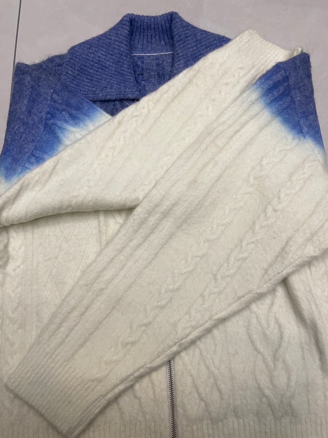 아더에러 로위 Rowy 니트집업 블루 XL 상품이미지6