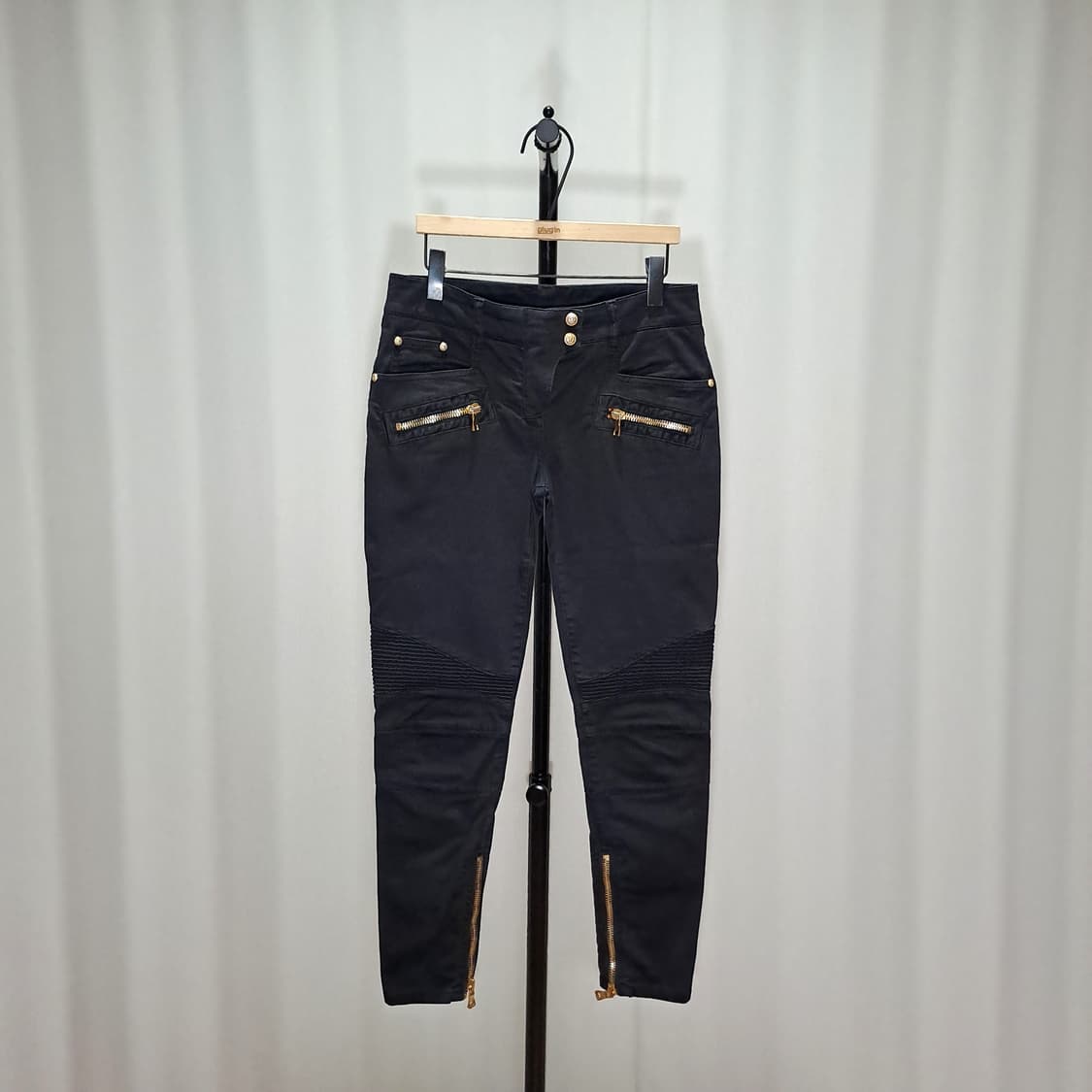 (여성 택포) 발망 바이커 코튼 팬츠 36 B662 상품이미지1