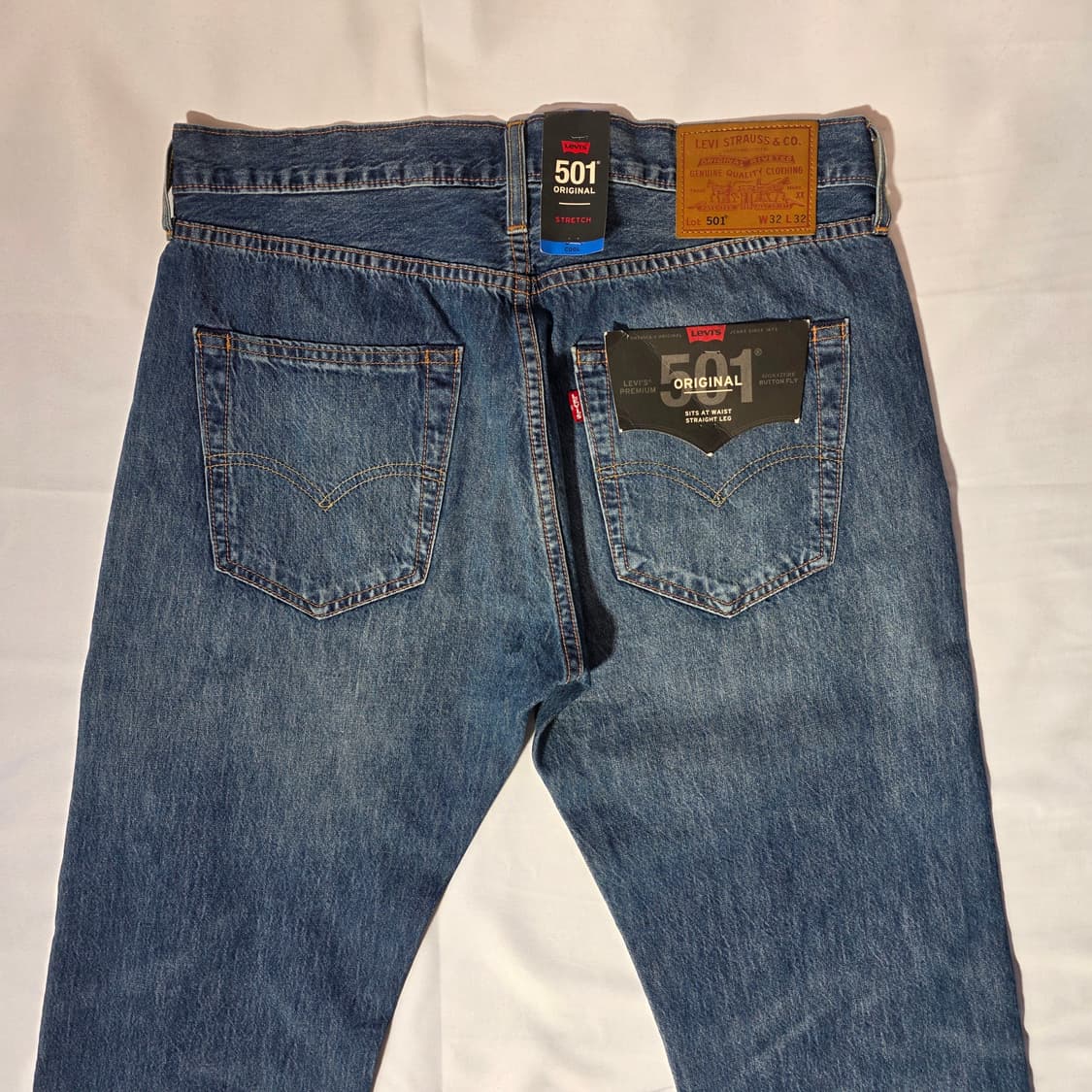 [W32L32]리바이스 프리미엄 501 COOL 원단 데님팬츠(새상품) 상품이미지8