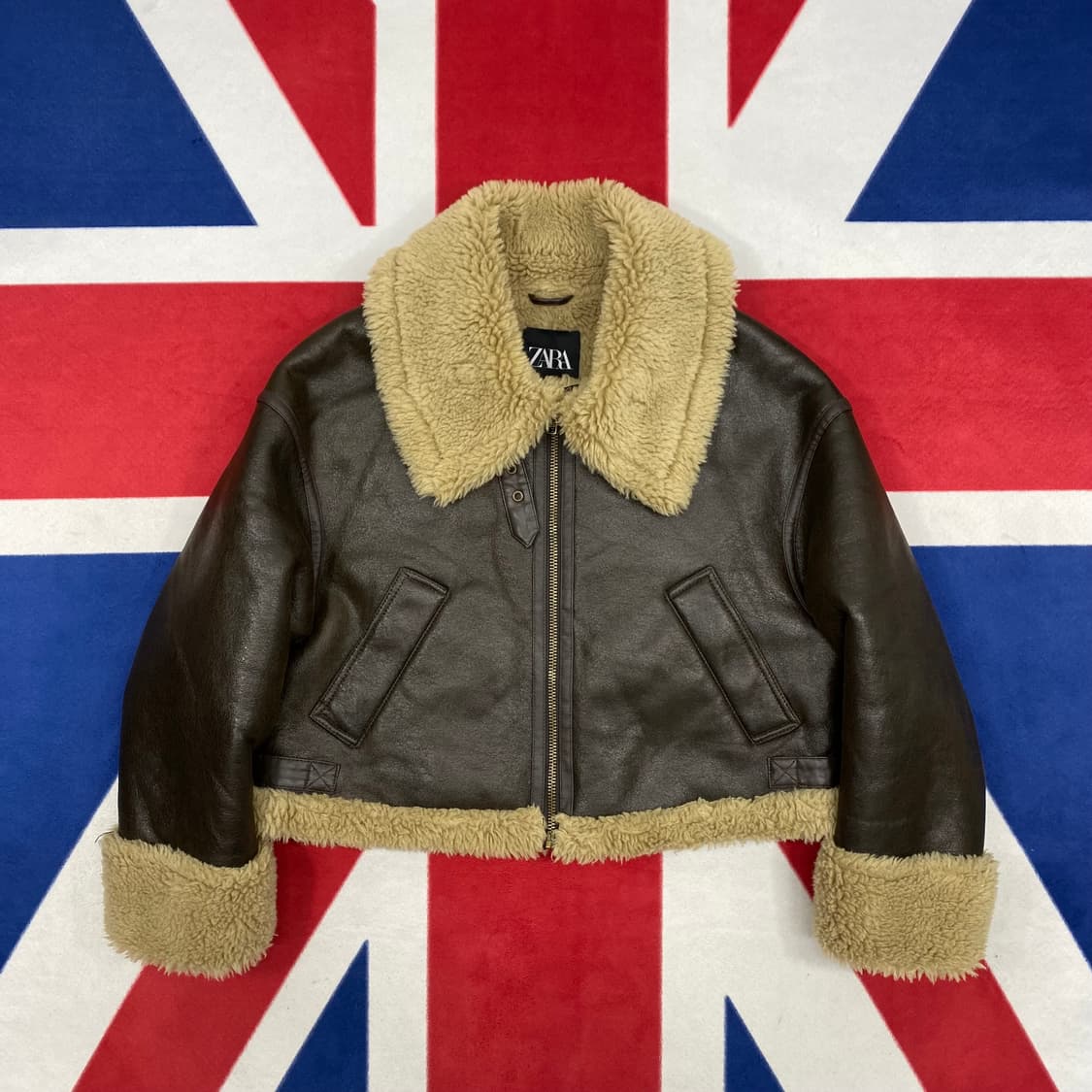 자라 무스탕 여성M 상품이미지1