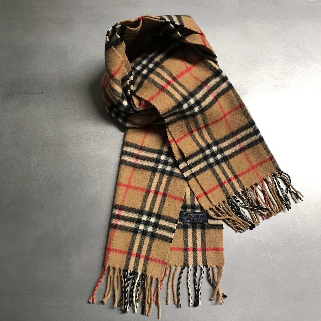 버버리 정품 캐시미어 머플러 베이지 상품이미지4