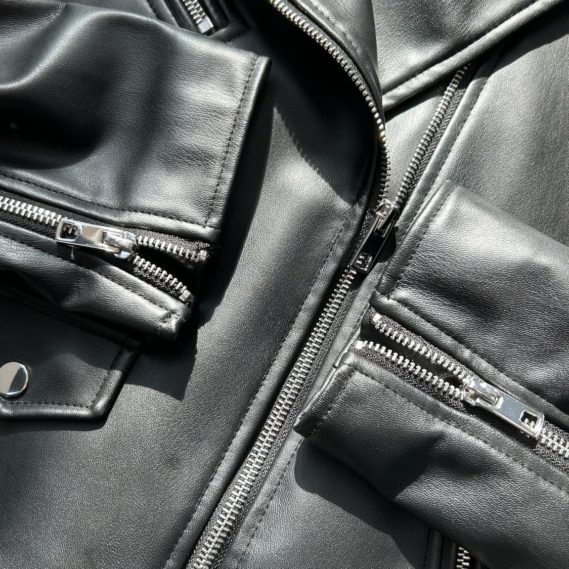 자라 블랙 라이더 가죽 자켓 상품이미지5