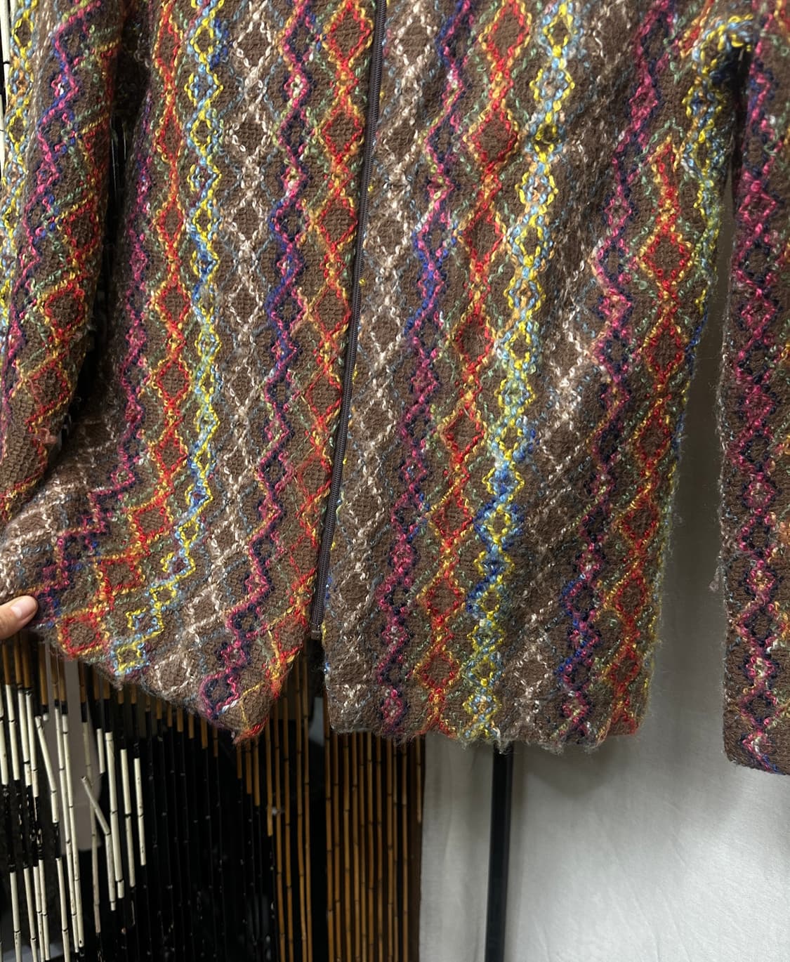 ethnic wool zip-up 상품이미지6