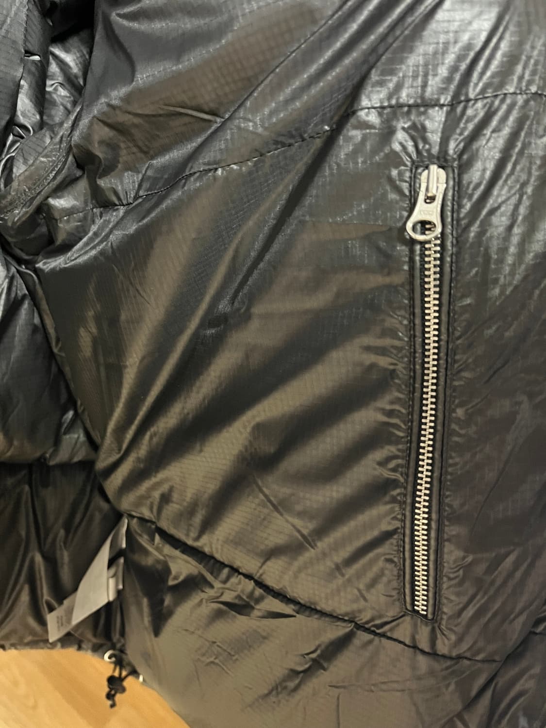 스투시 다운 퍼퍼 파라슈트 립스탑 차콜 M사이즈 상품이미지5