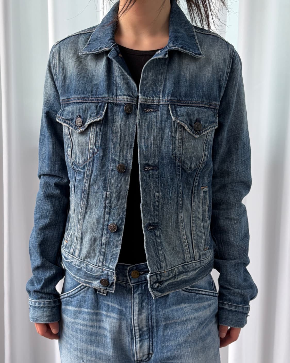 [M]폴로 데님앤서플라이 트러커 데님 자켓 상품이미지1