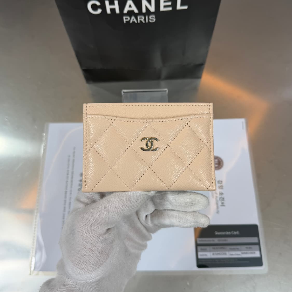 [리오브] 샤넬 CC 로고 클래식 캐비어 그레인드 카드지갑 상품이미지2